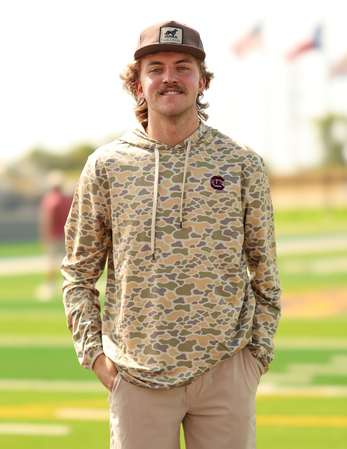 USC G Master Logo Long Hollow Performance Hoodie