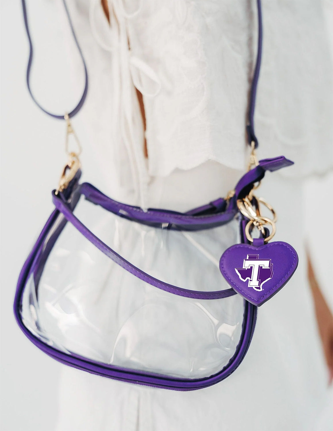 TSU Heart Purse Charm