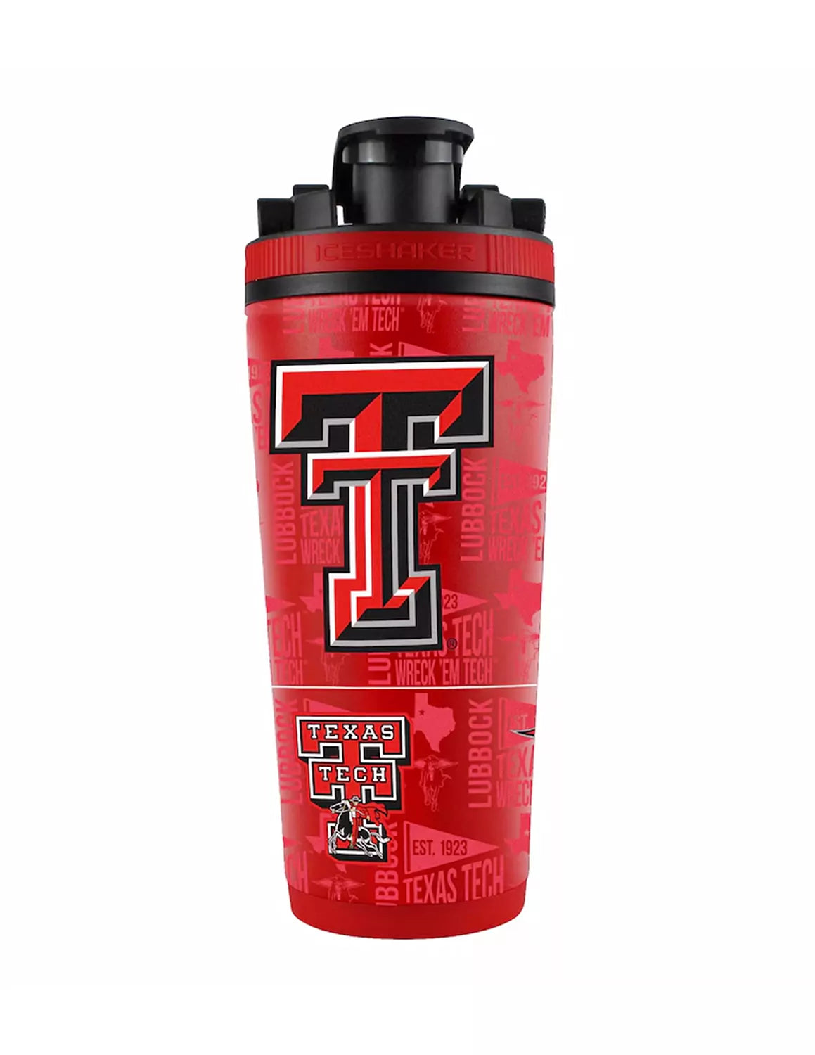 TTU 26oz. Stainless Steel Ice Shaker Bottle