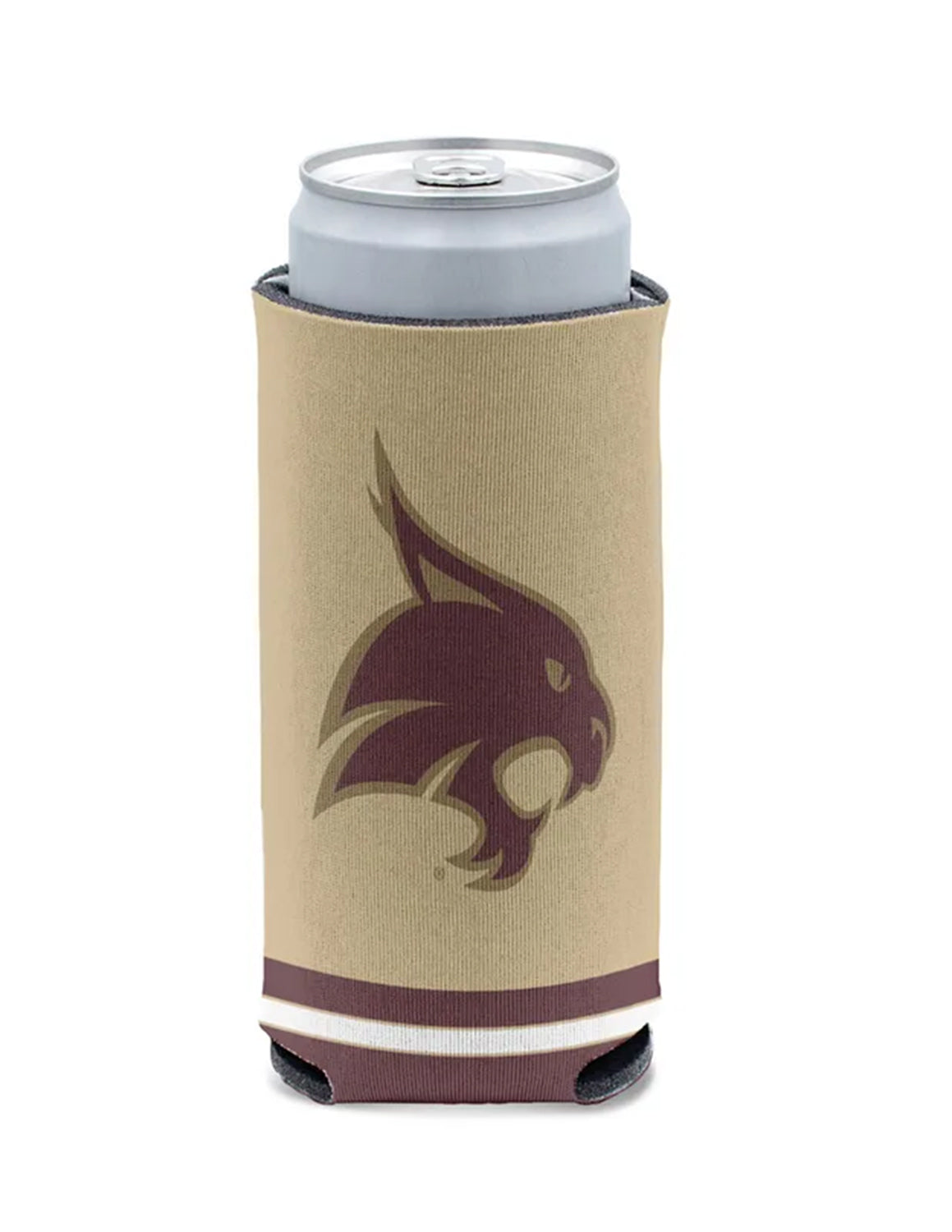 TXST Bobcats Slim Can Cooler