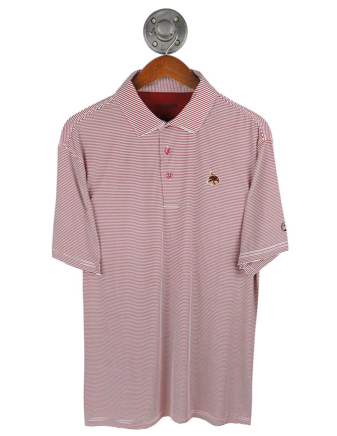 TXST Hairline Stripe Polo