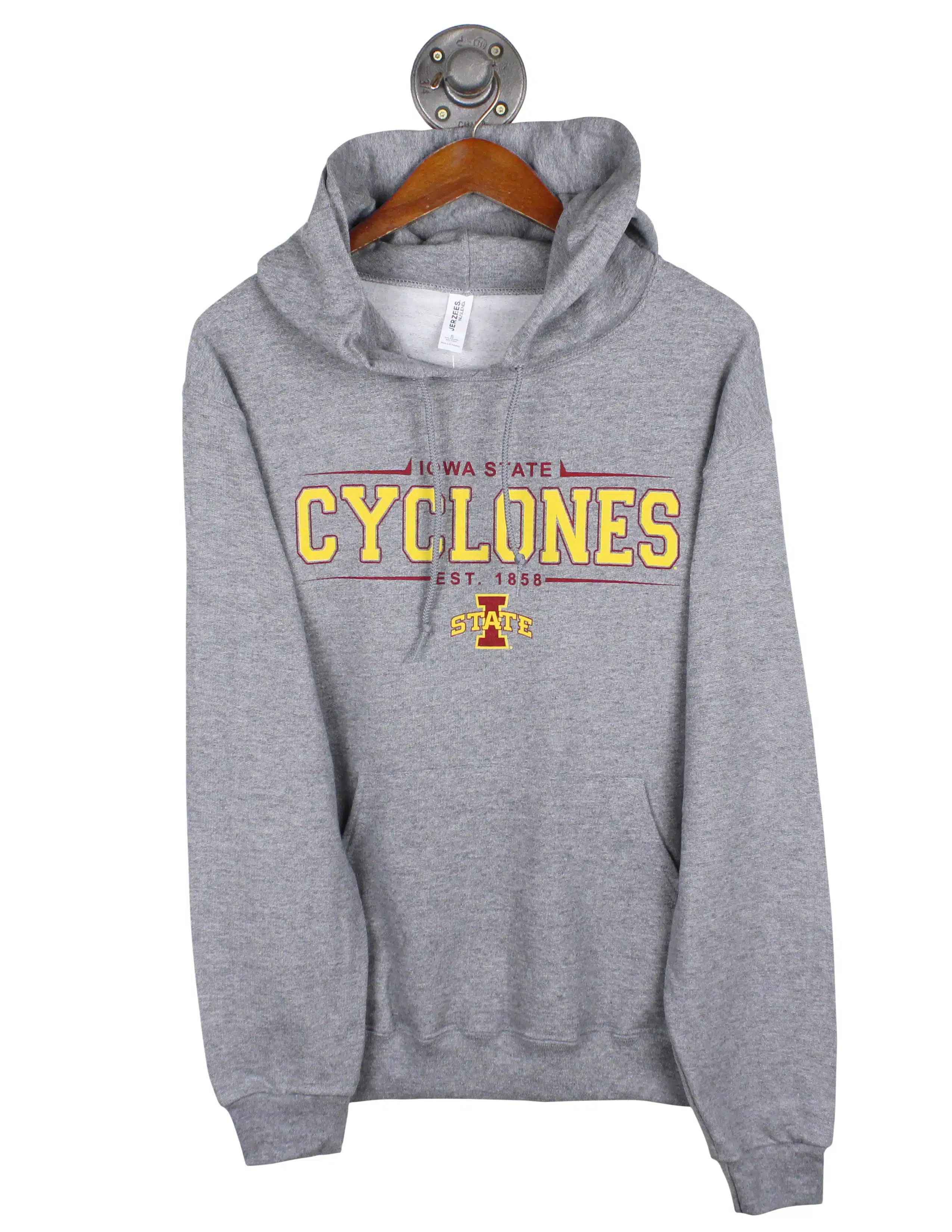 ISU Spikey Lines Grey Hoodie