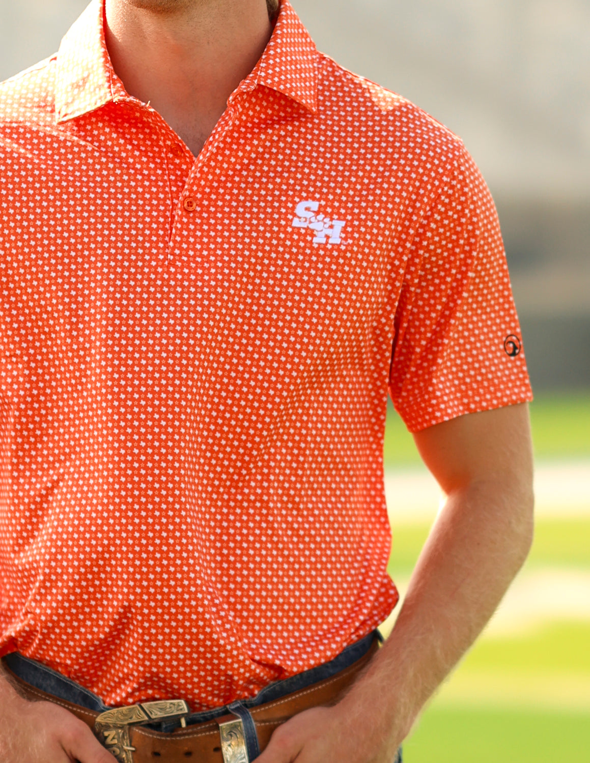 SHSU G SH Paw Lonestar Polo