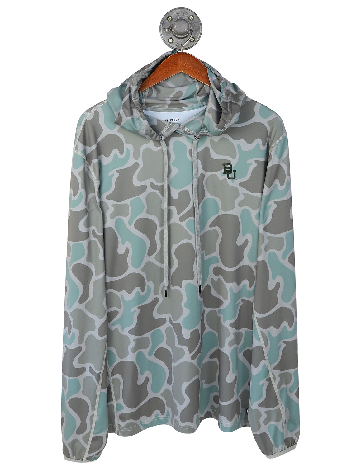 BU G Interlocking BU Long Hollow Performance Hoodie