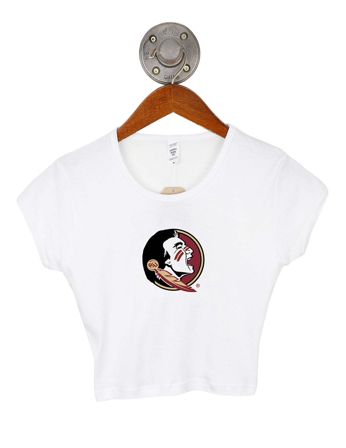 FSU Smallish Logo Crop Top