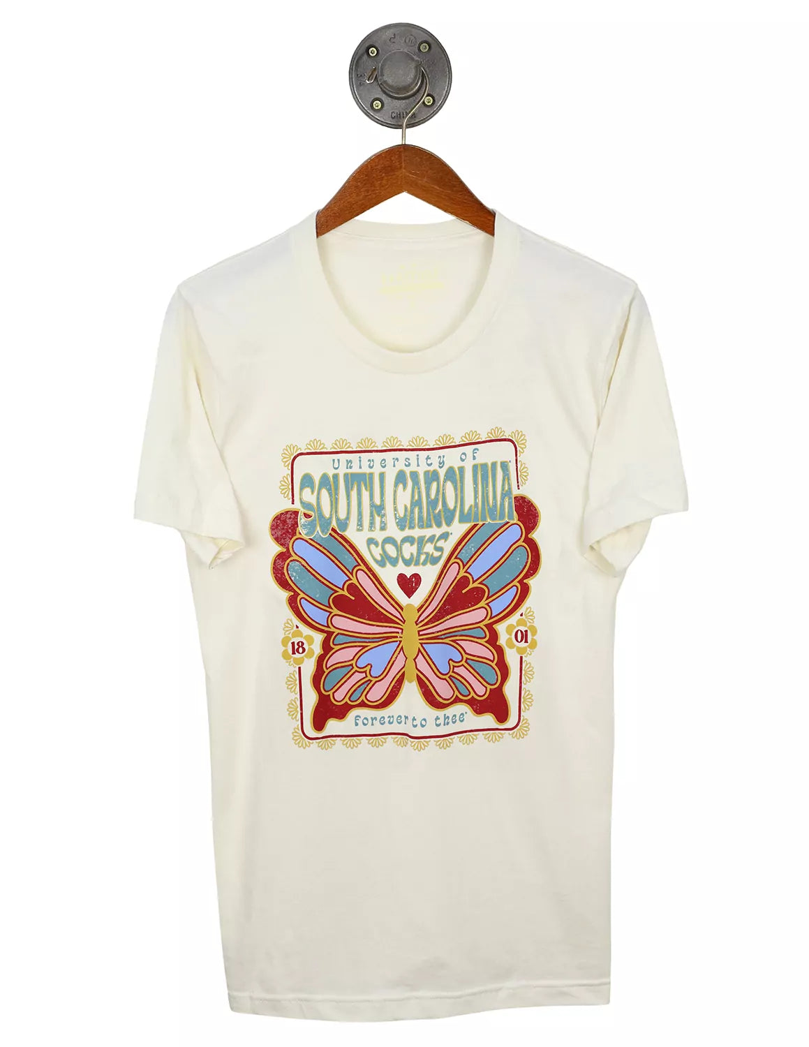 USC Stained Glass Butterfly Short Sleeve