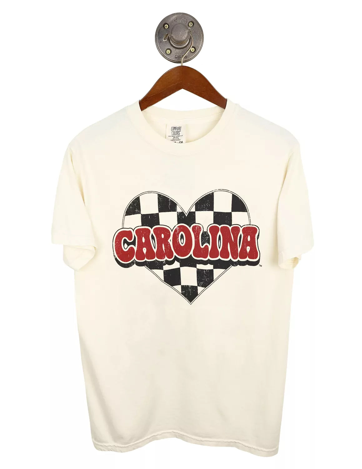 USC Checkered Heart Short Sleeve