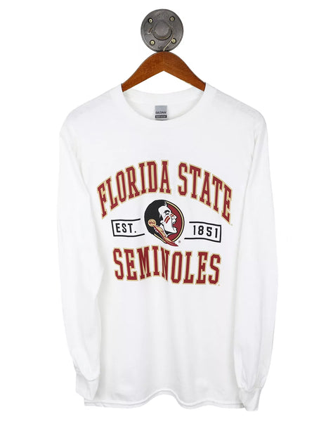 fsu long sleeve dress shirt FSU Worth It Long Sleeve Tee XL / White