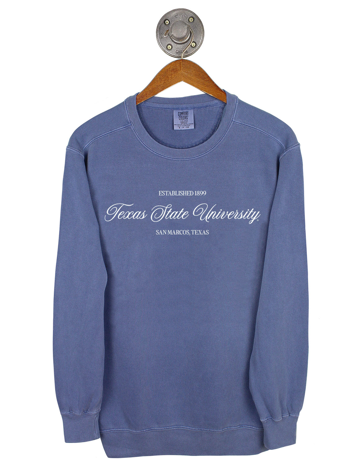 TXST Elegant Script Crewneck