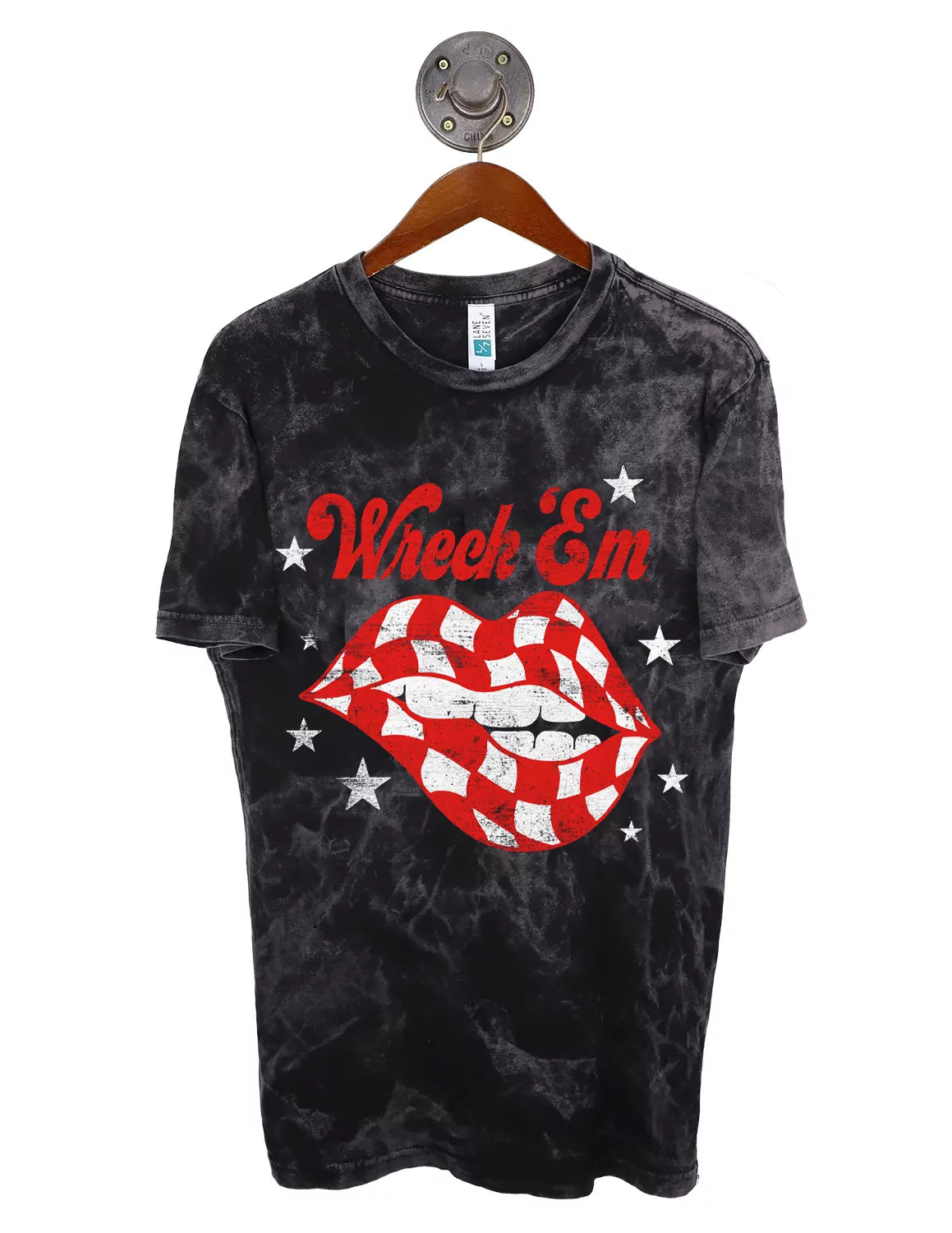 TTU Checkered Lips Short Sleeve