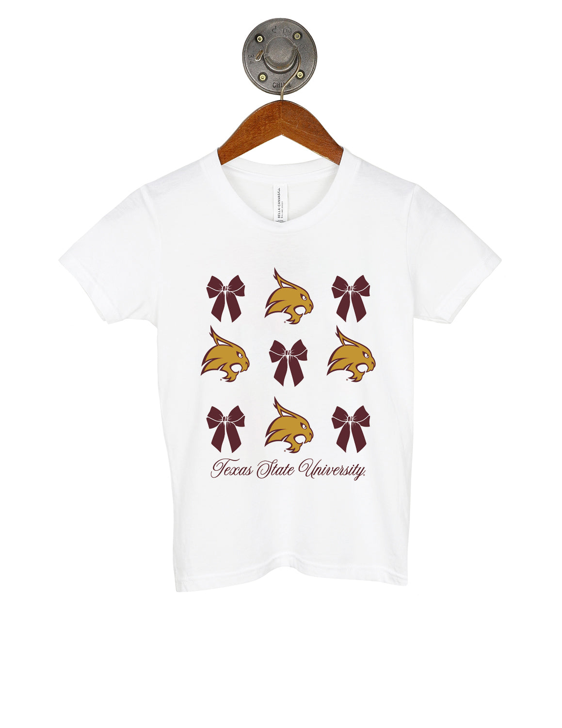 TXST Youth Bow On Bow Short Sleeve