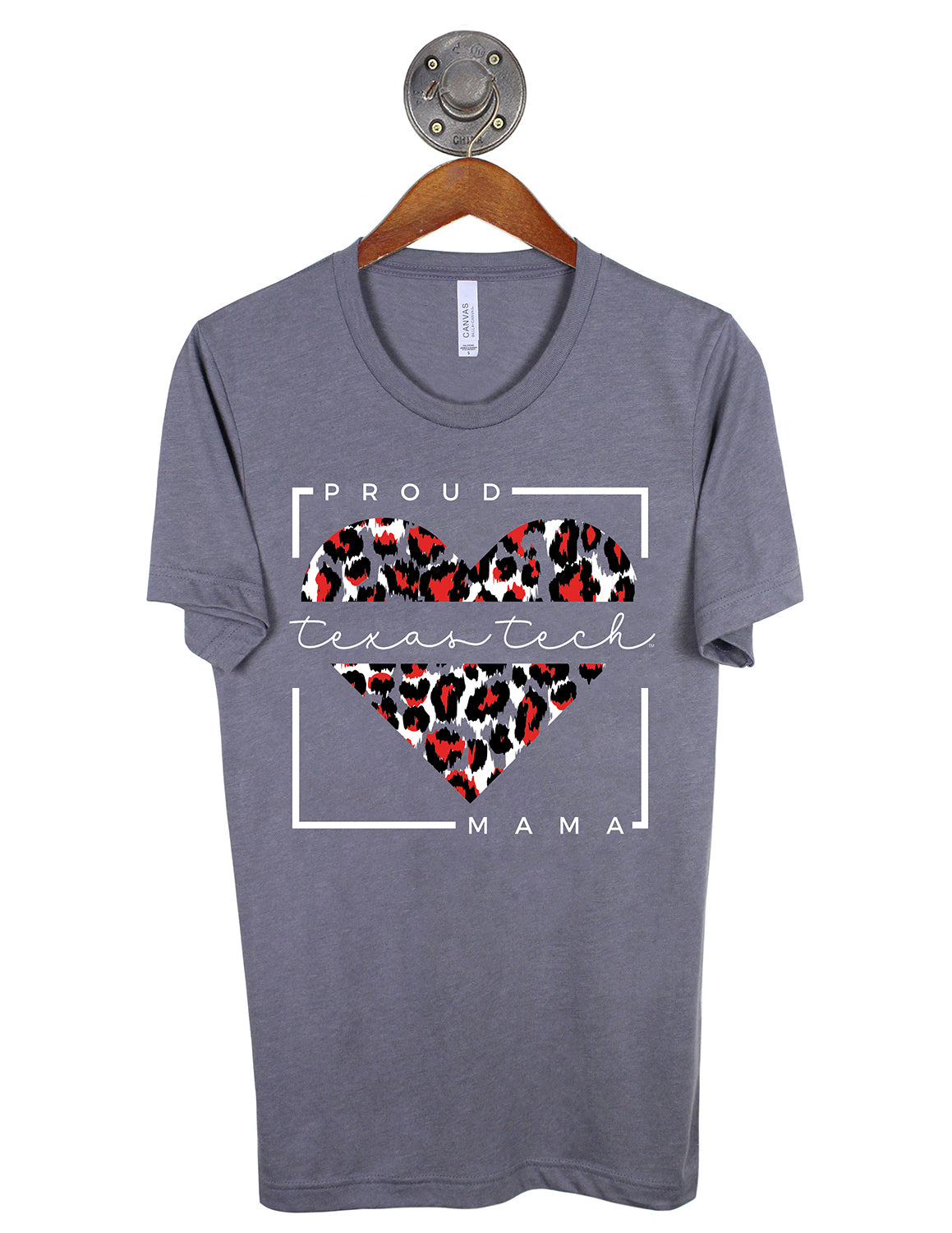 TTU This Mom Heart Short Sleeve