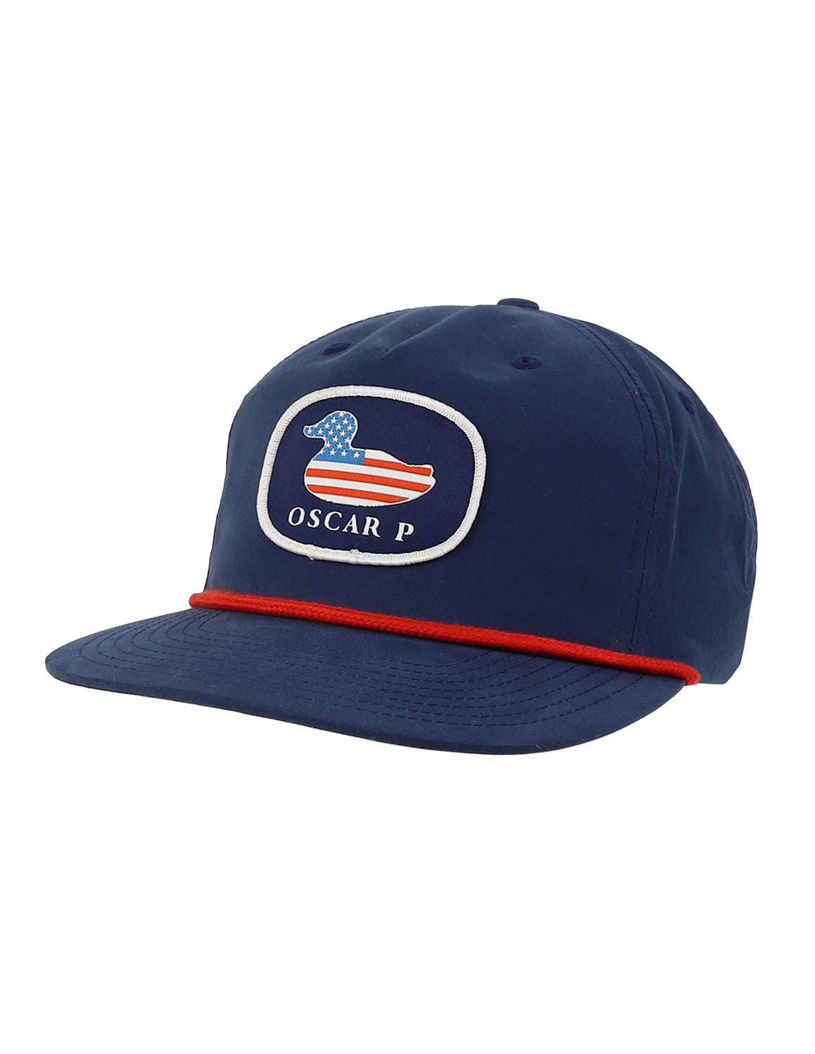 TSU P Oscar P Flag Flat Oval Patch Hat