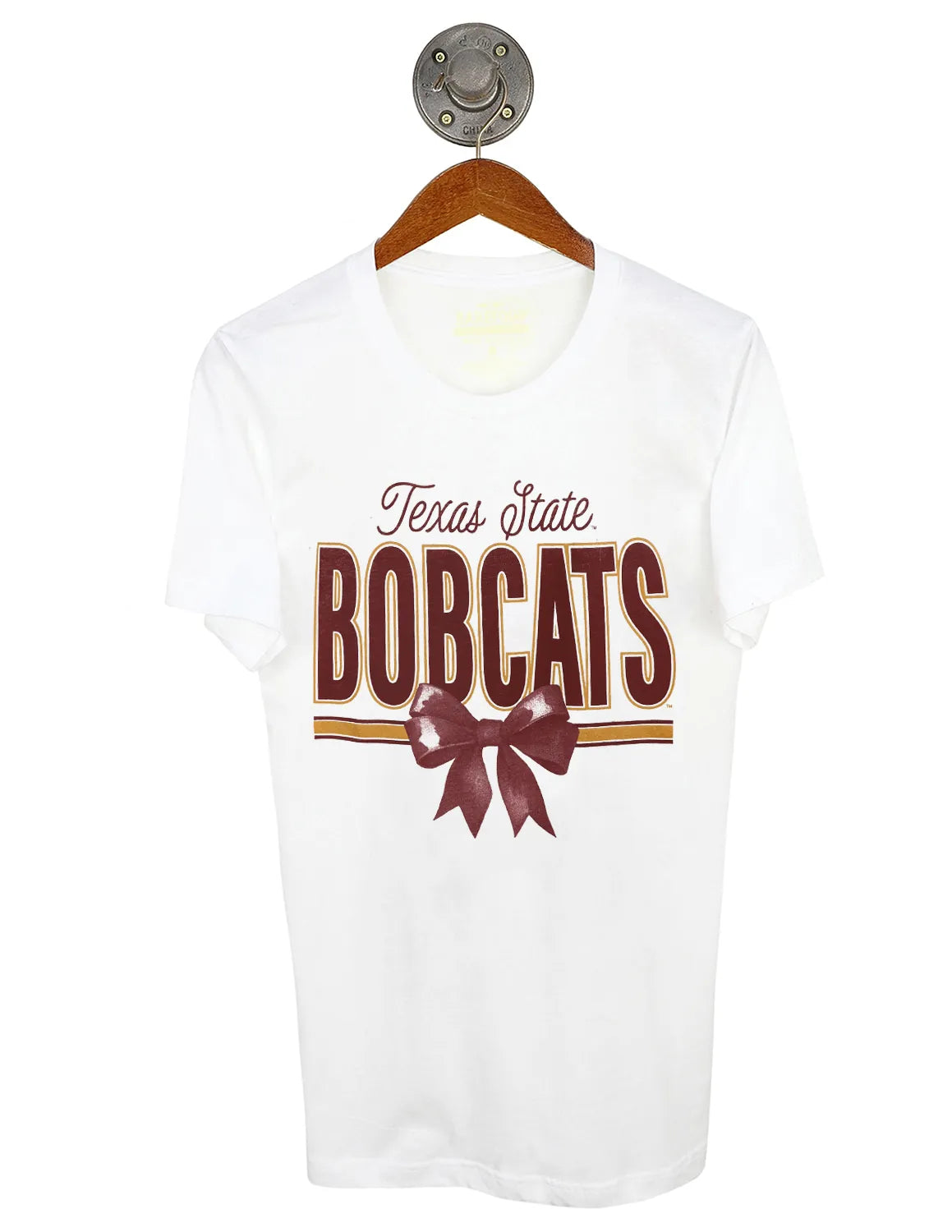 TXST Stacked On A Bow Short Sleeve