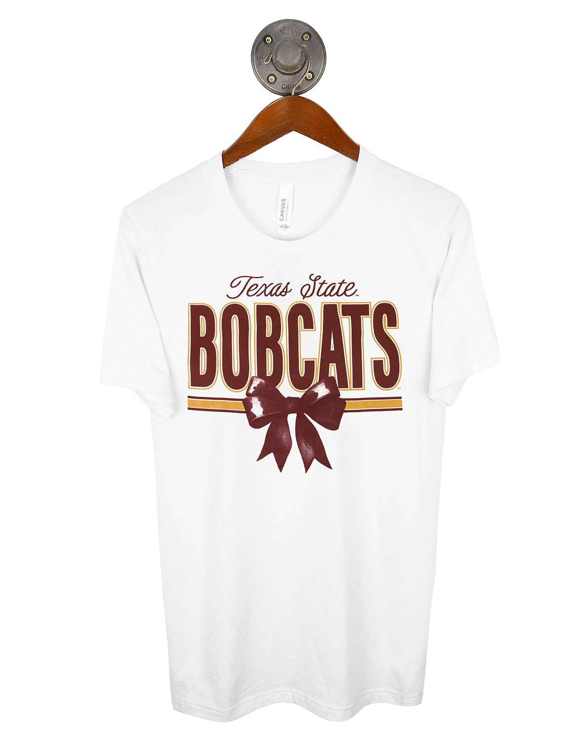 TXST Stacked On A Bow Short Sleeve