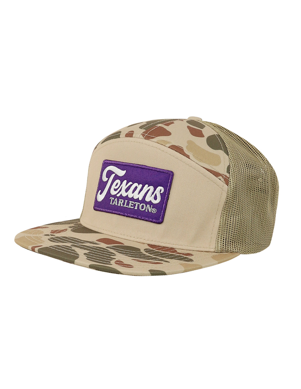 TSU P College Script Camo Hat