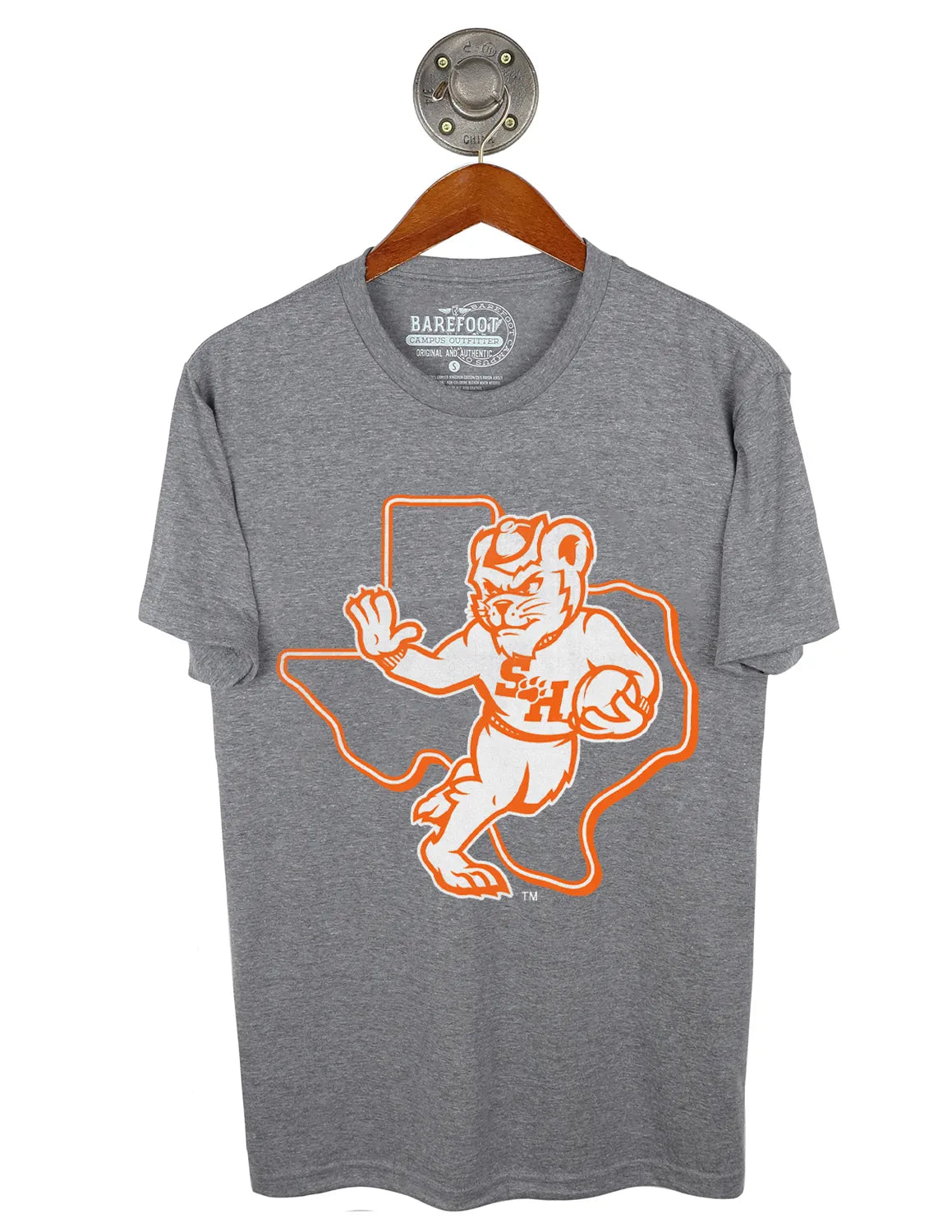 SHSU FB Sammy Texas Outline Short Sleeve