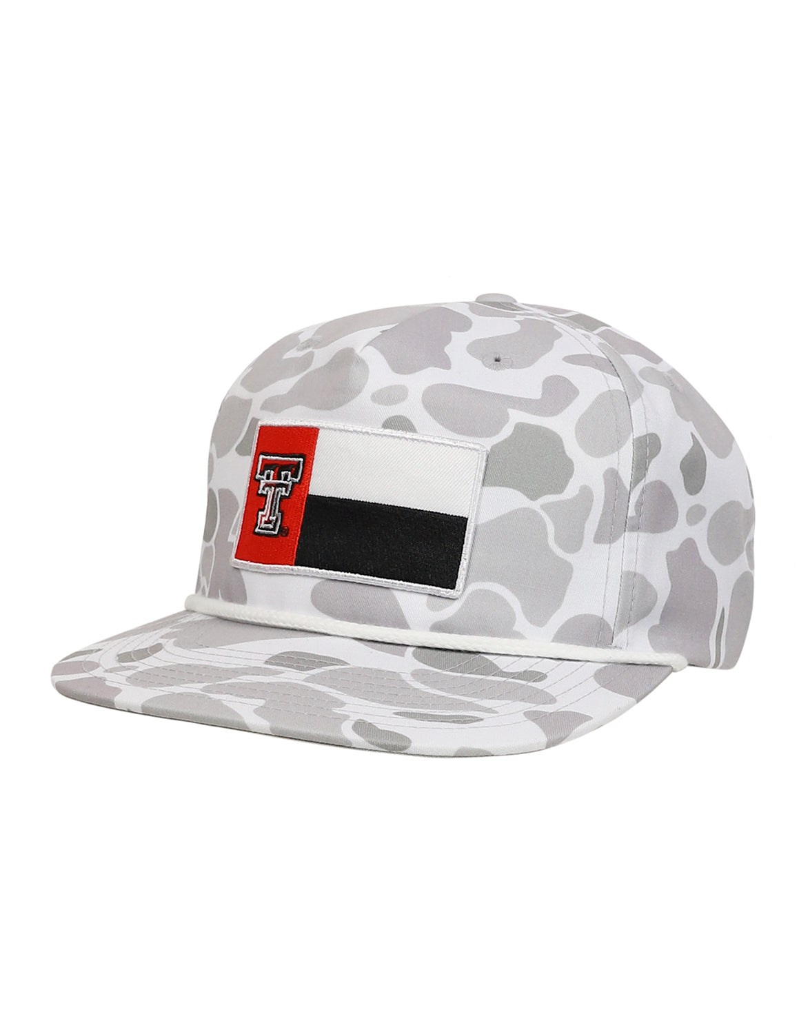 TTU P TX Flag Patch Camo Hat