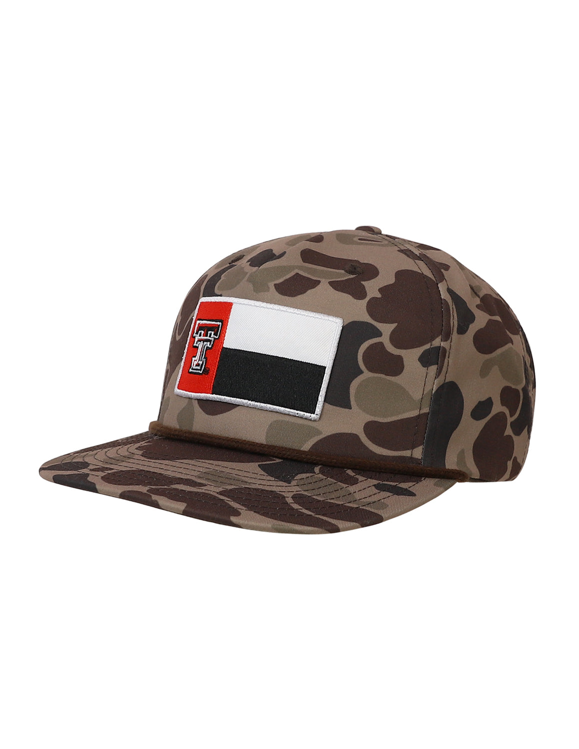 TTU P TX Flag Patch Camo Hat