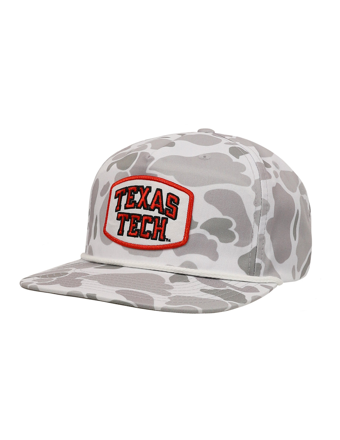 TTU P Wordmark Patch Camo Hat