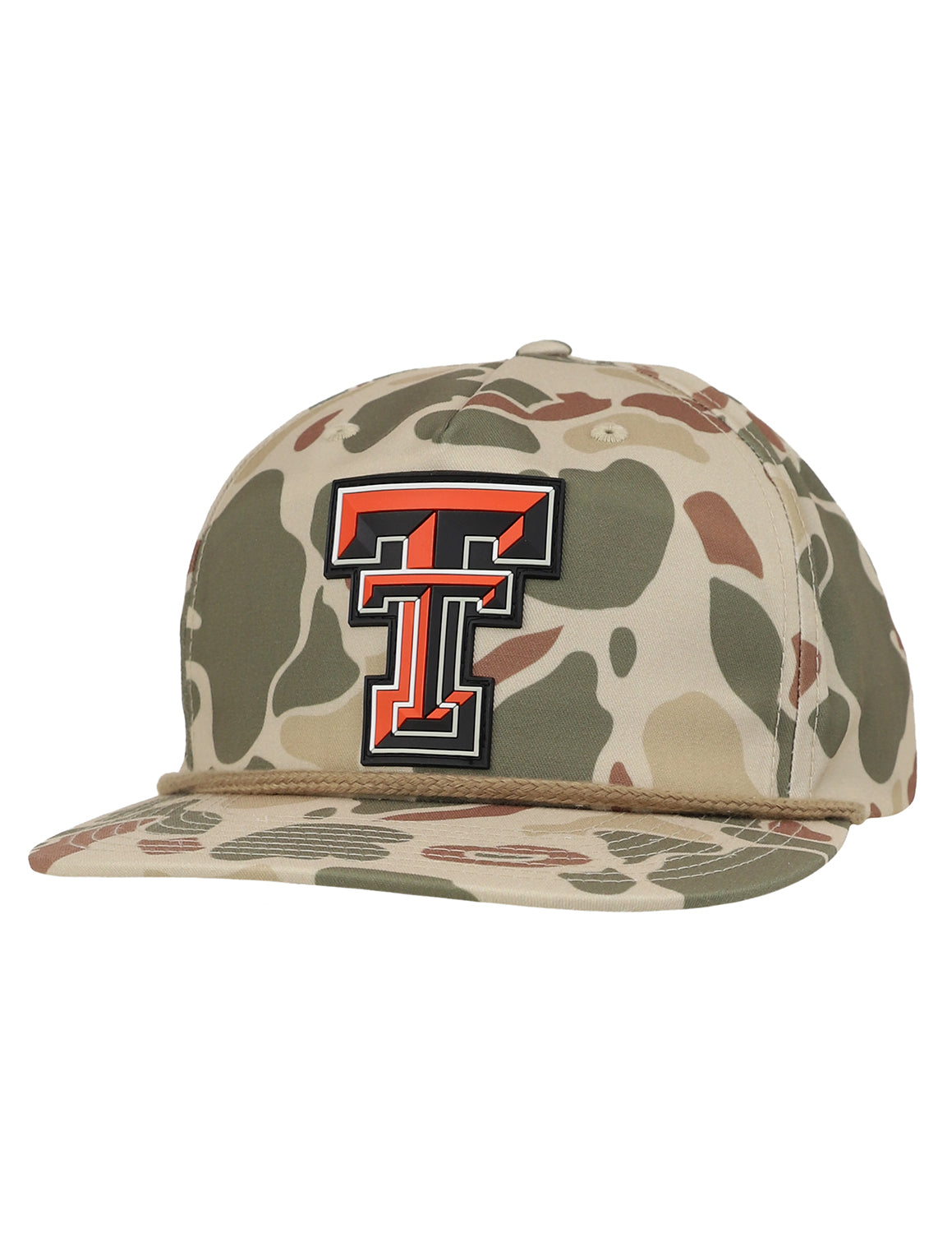 TTU Double T Patch Camo Hat