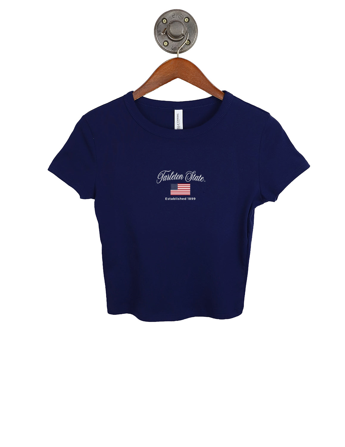 TSU Tiny Flag Micro Rib Baby Tee