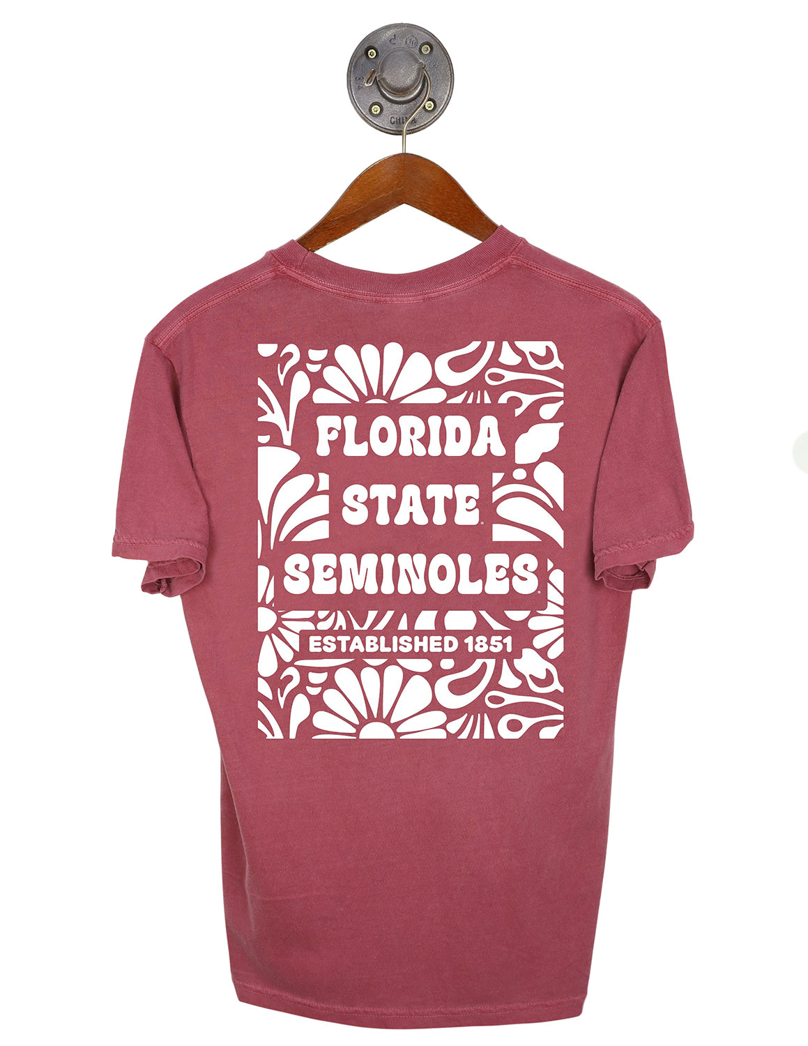 FSU Puff Groovy Floral Short Sleeve