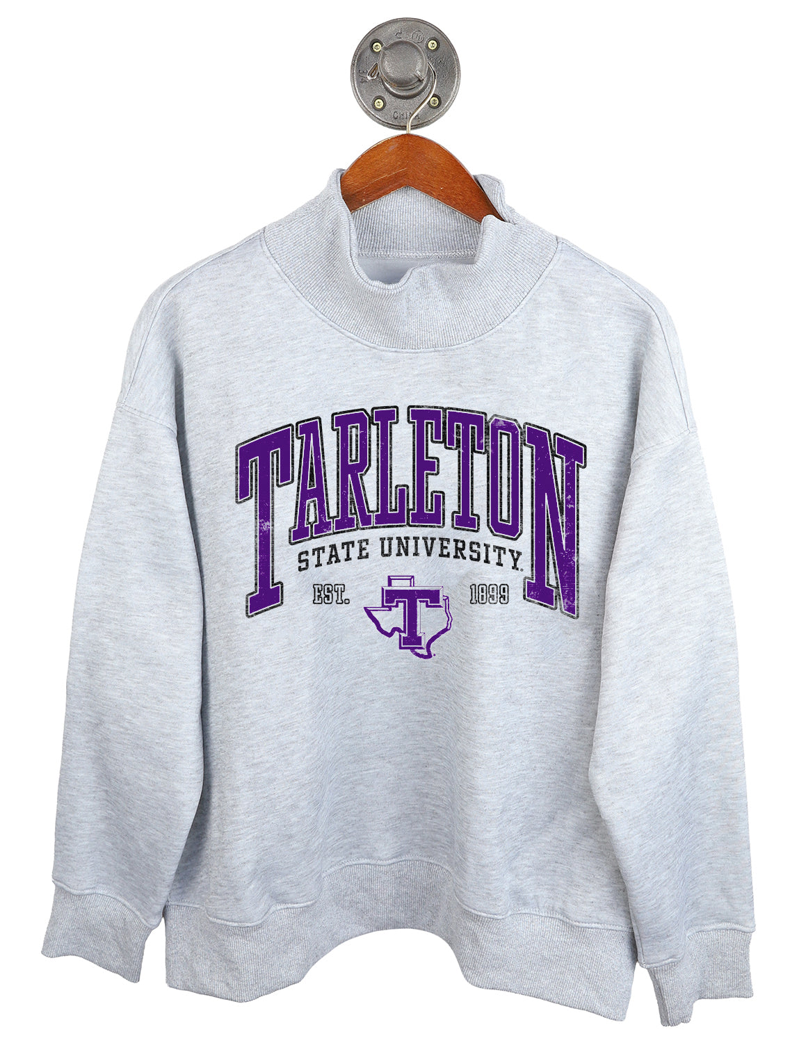 TSU Collegiate Arch Mockneck Sweater