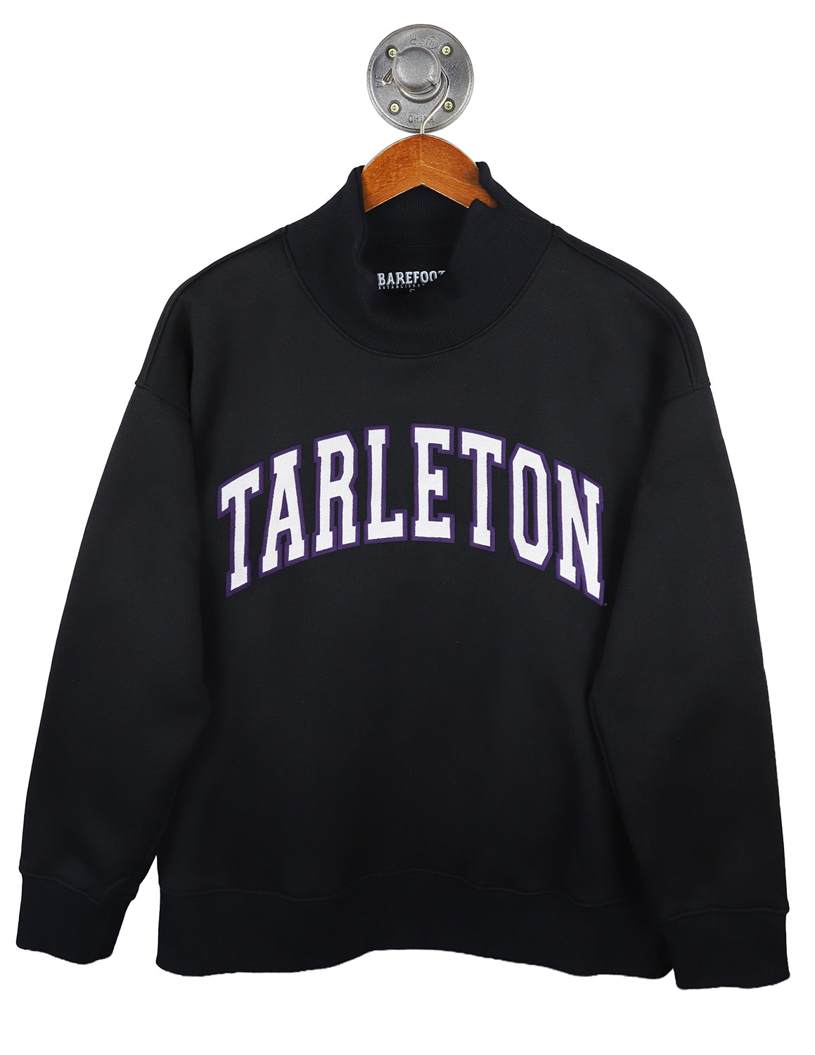 TSU Puff Outline Arch Mockneck Sweatshirt