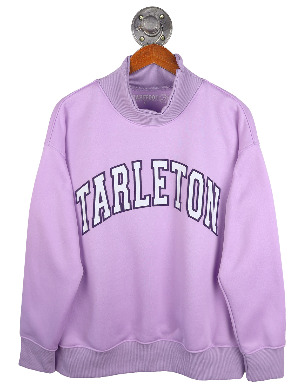 TSU Puff Outline Arch Mockneck Sweatshirt
