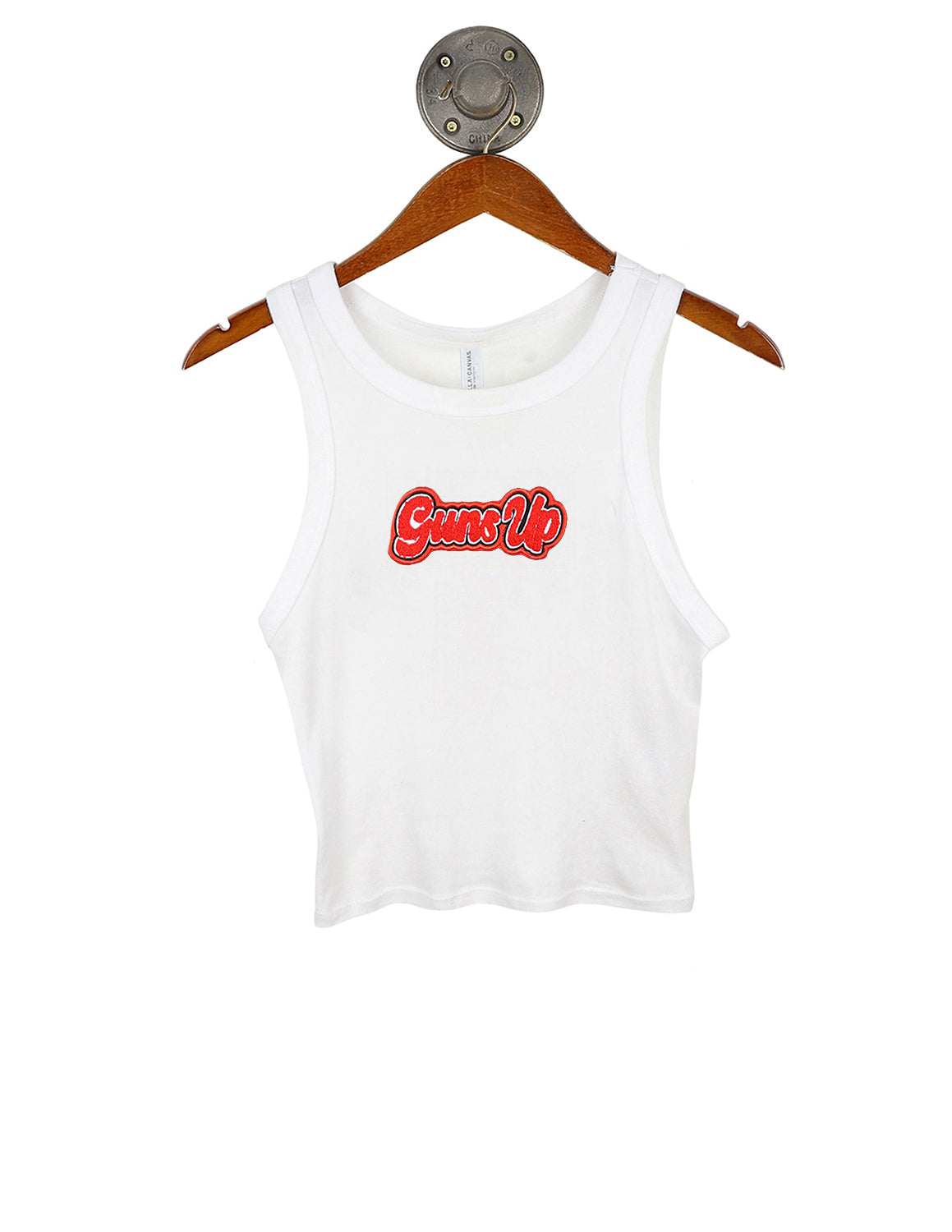 TTU Bouncy Script Racerback Tank Top
