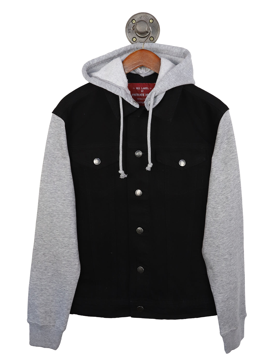 TTU Chenille Raider Red Hooded Denim Jacket