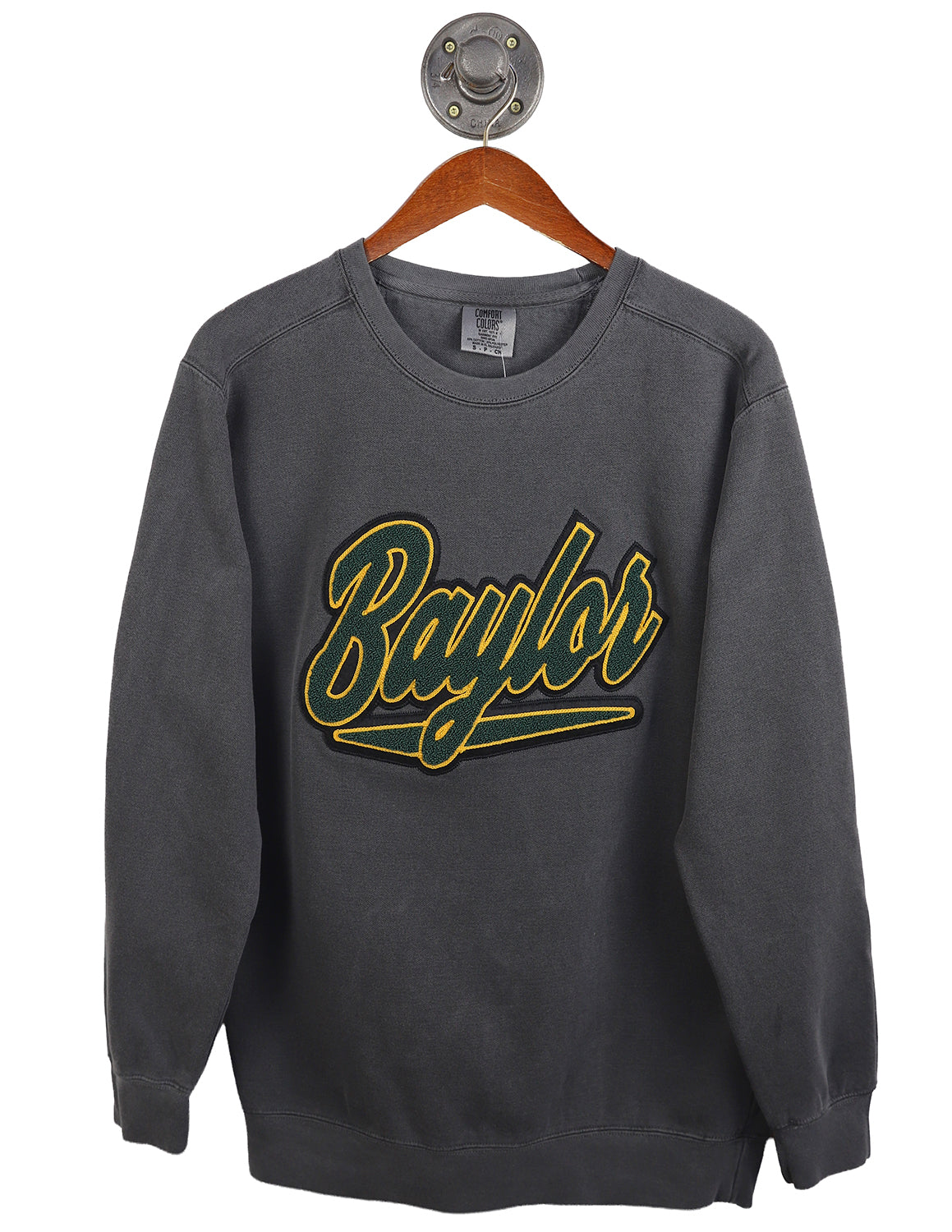 BU Chenille Bold Script Crewneck