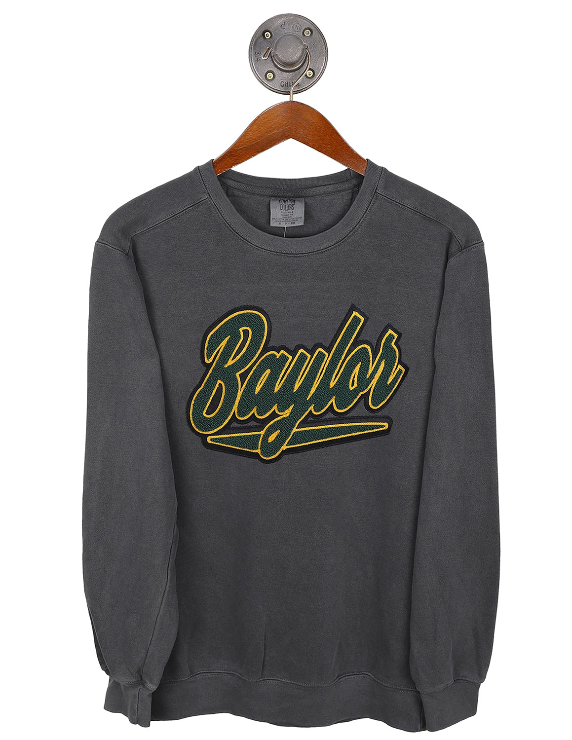 BU Chenille Bold Script Crewneck