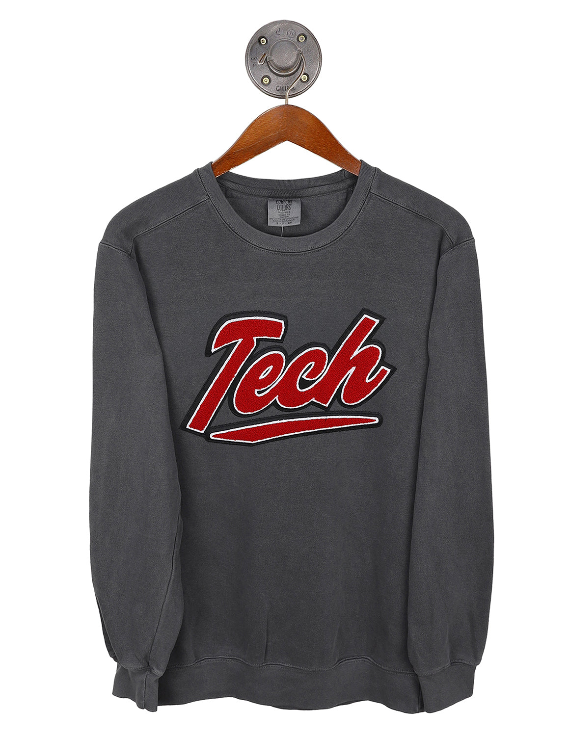 TTU Chenille Bold Script Crewneck