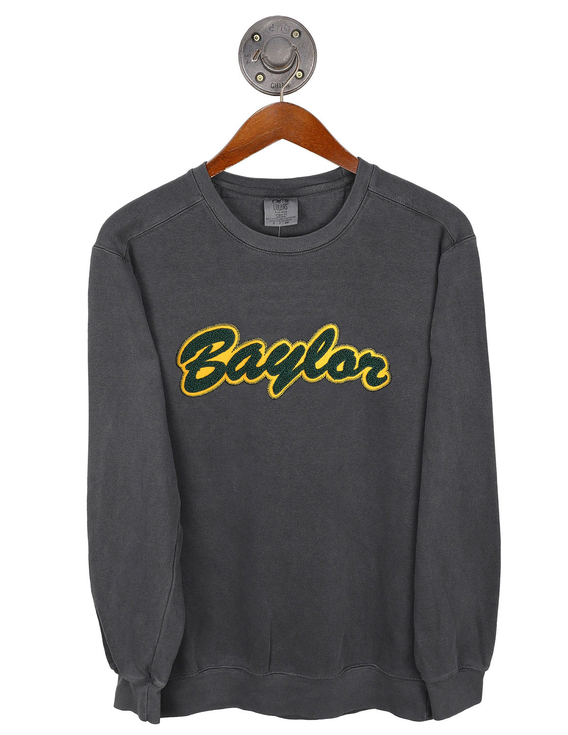 BU Chenille Brush Script Crewneck