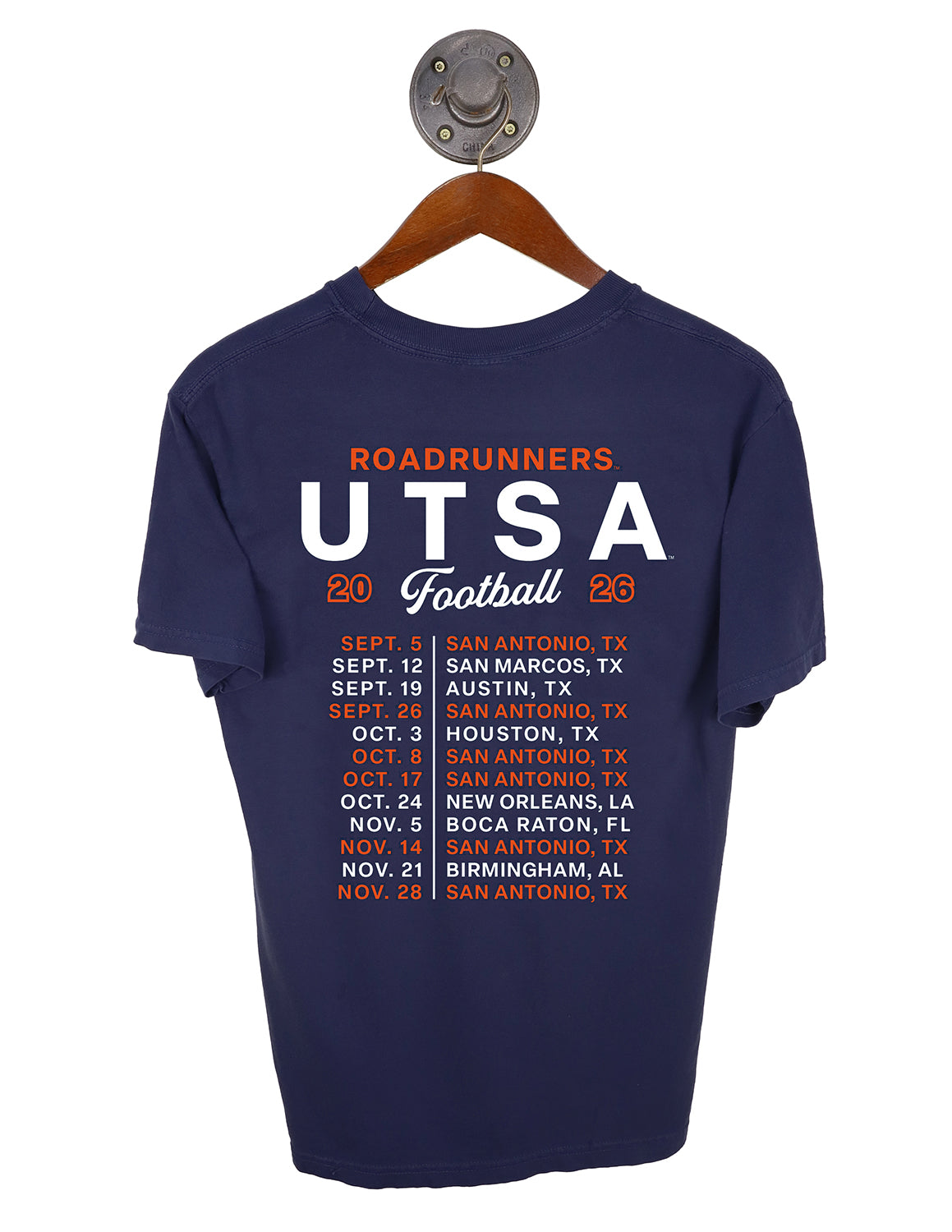 UTSA 2026 Football Schedule Short Sleeve