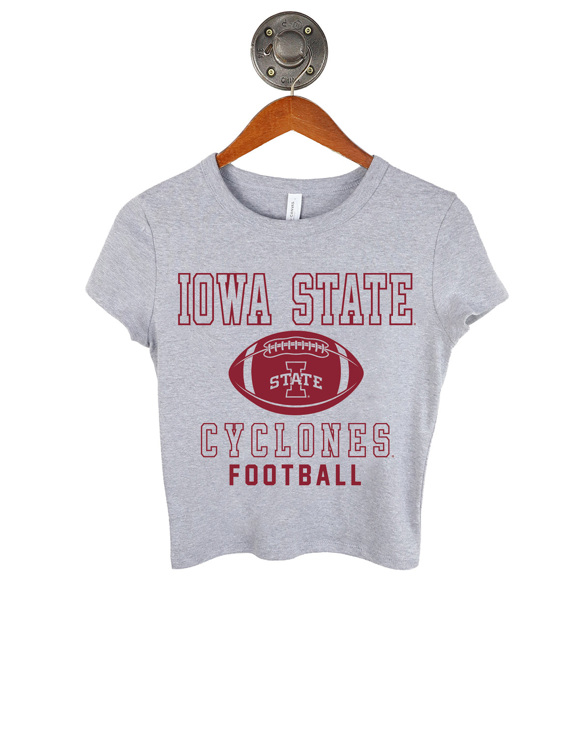 ISU Football Easy Does It Micro Rib Baby Tee