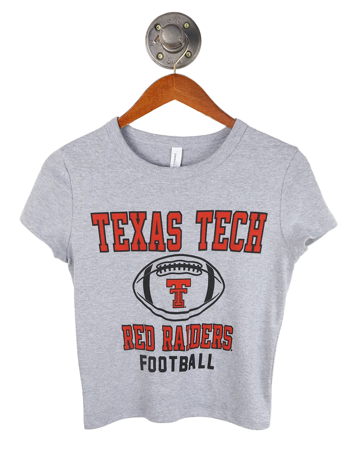 TTU Football Easy Does It Micro Rib Baby Tee