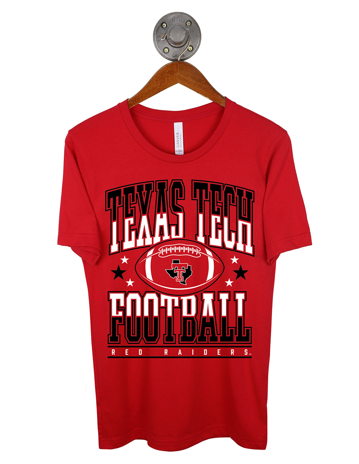 TTU Football Stack it Up Short Sleeve