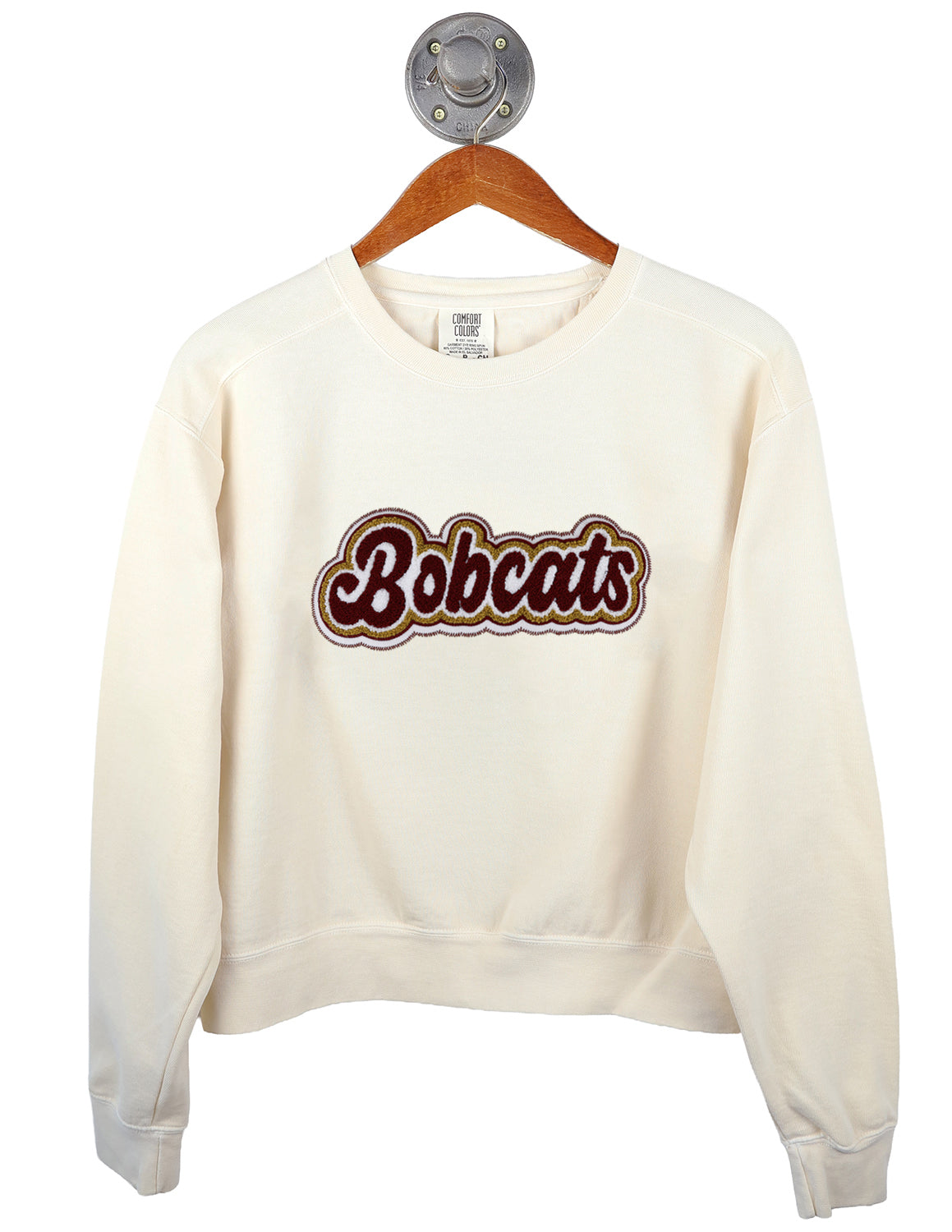 TXST Bouncy Script Cropped Crewneck
