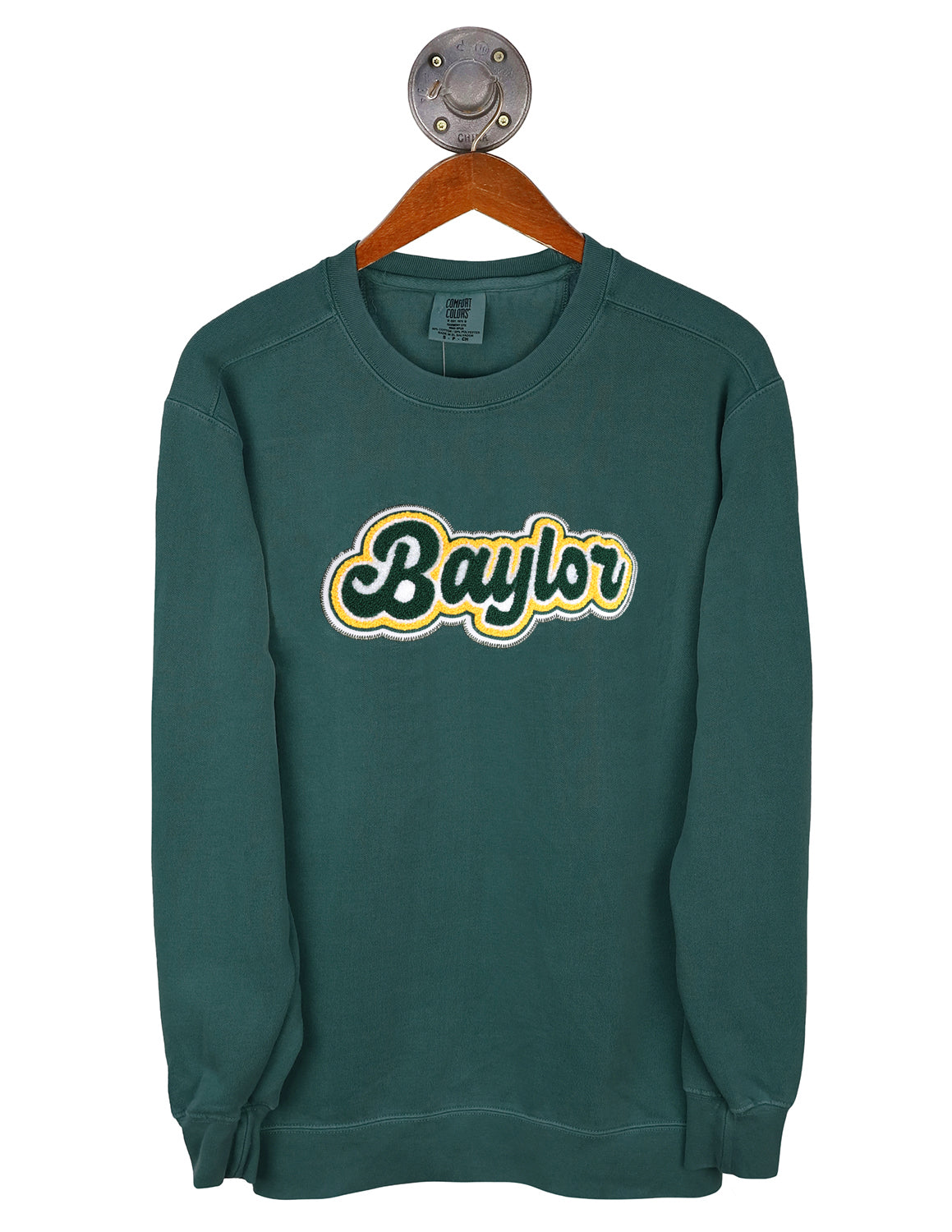 BU Chenille Bouncy Script Crewneck