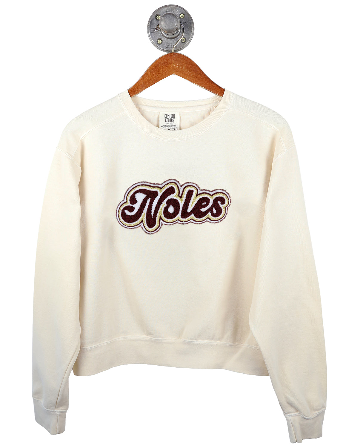 FSU Bouncy Script Cropped Crewneck