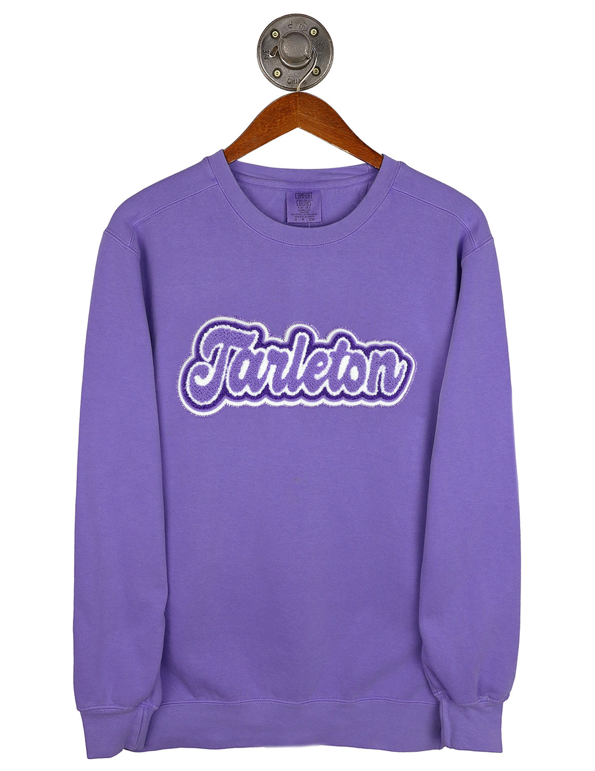 TSU Chenille Bouncy Script Crewneck