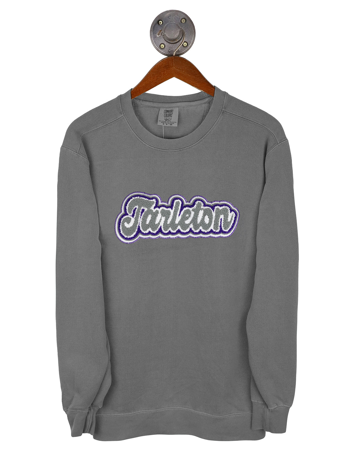 TSU Chenille Bouncy Script Crewneck