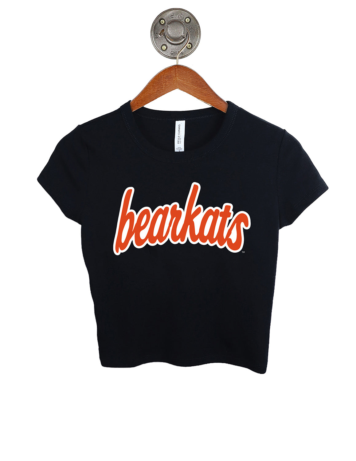 SHSU Editorial Script Micro Rib Baby Tee