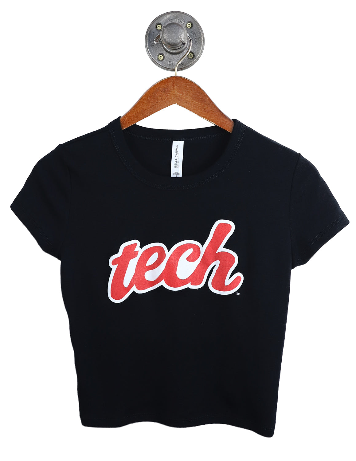 TTU Editorial Script Micro Rib Baby Tee