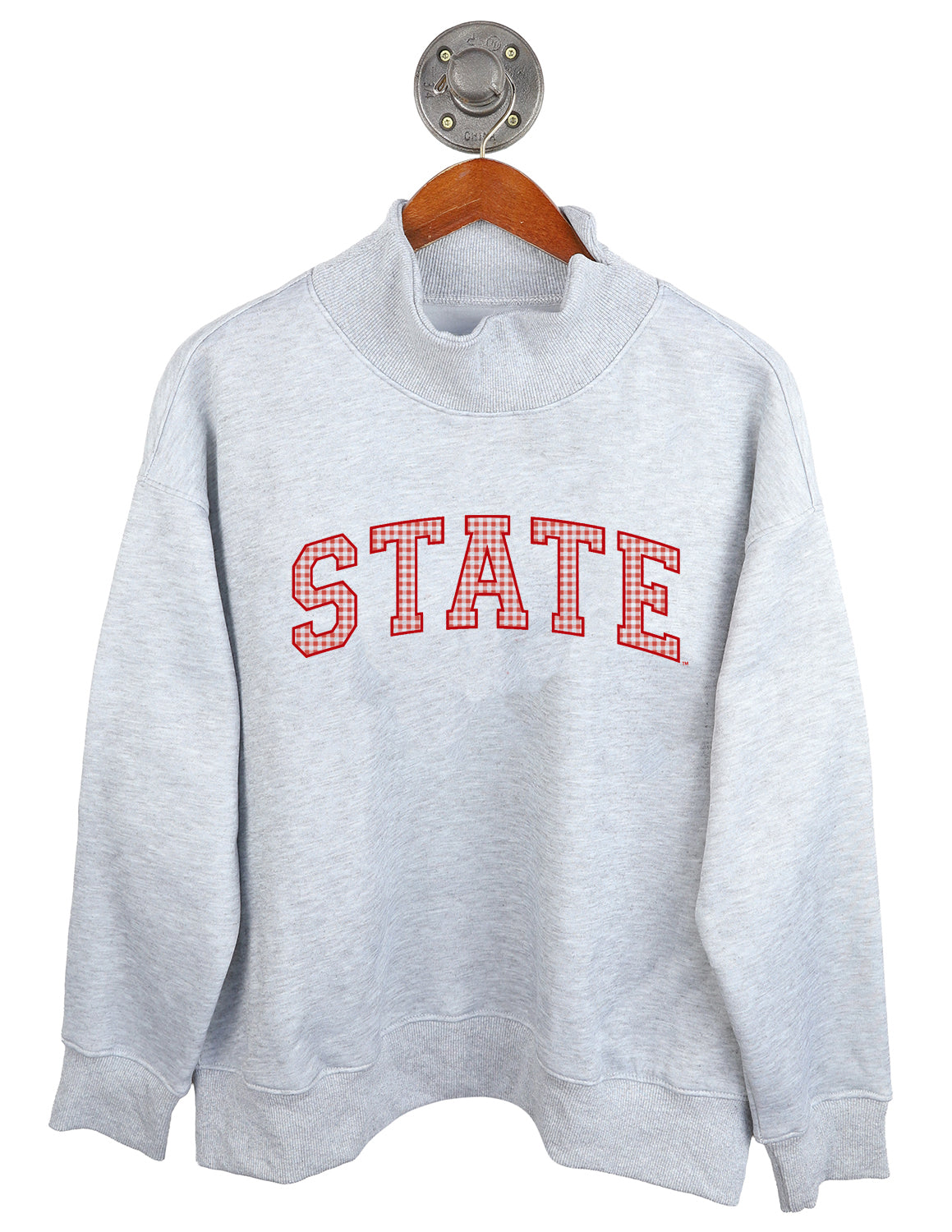 ISU Prestige Gingham Mockneck Sweater