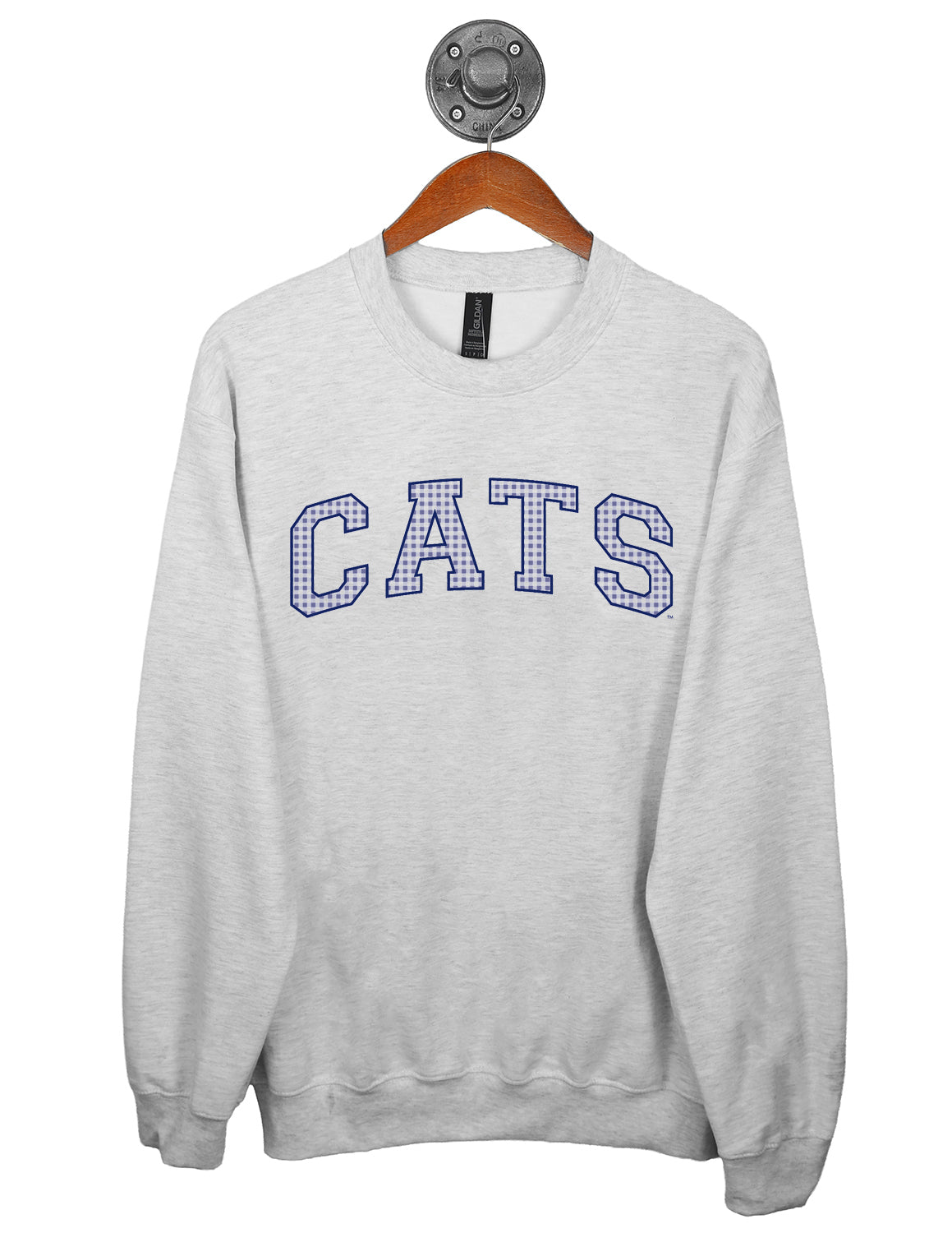 MSU Prestige Gingham Crewneck