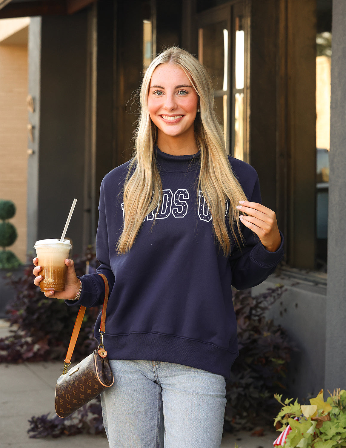 UTSA Prestige Polka Dot Mockneck Sweater